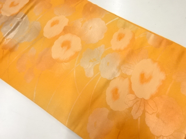 リサイクル　万寿菊模様織出し名古屋帯